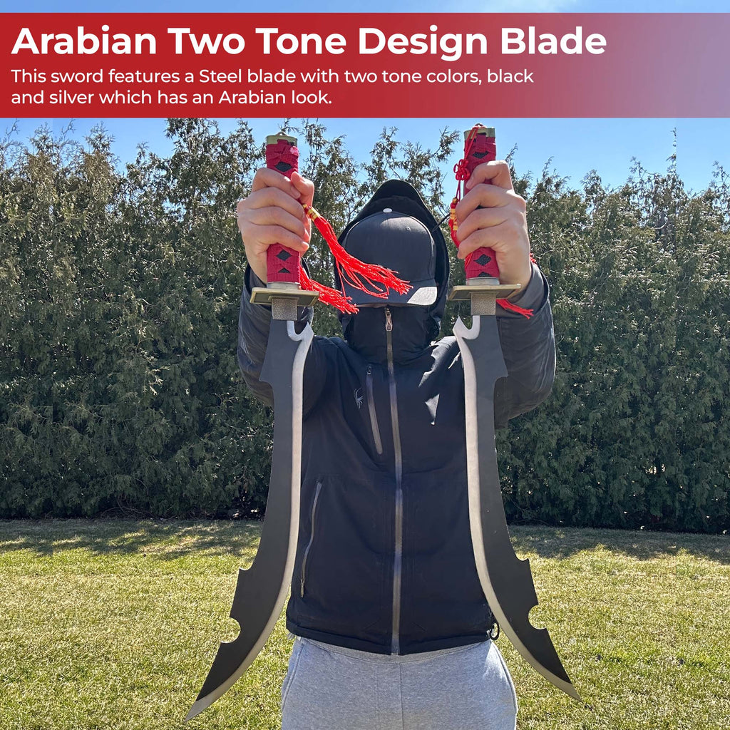 Japanese Scimitar Anime Kyouraku Shunsui Twin Sword Set