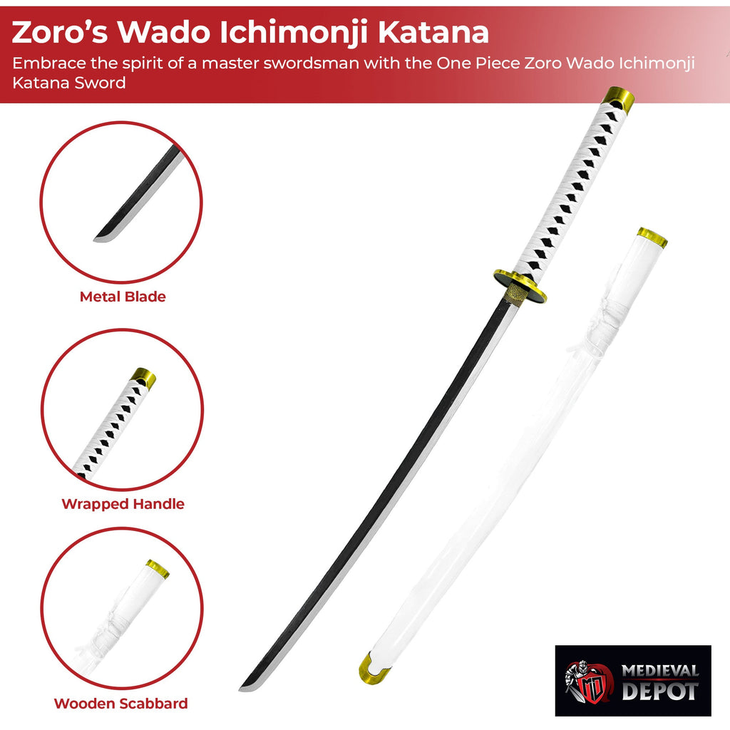 One Piece Anime Zoro’s Wado Ichimonji Katana Sword